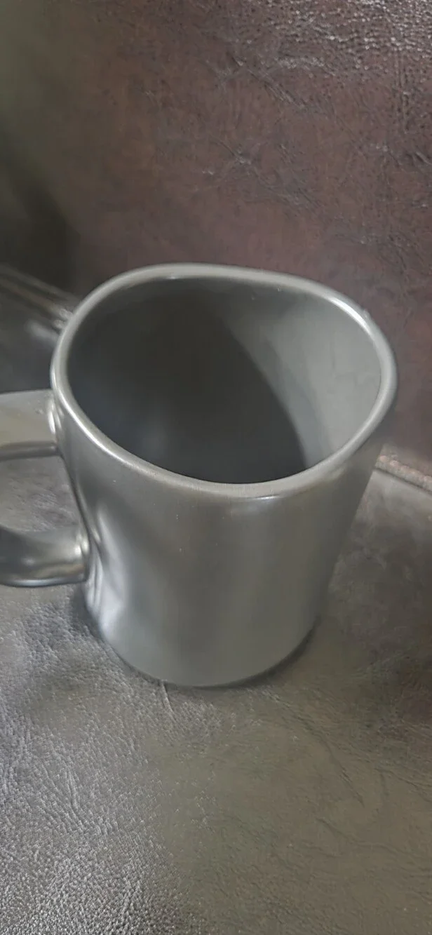 Rae Dunn Haunted Black Ceramic Coffee Mug Halloween - Used